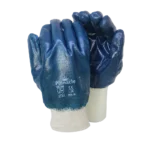 Pinnacle Blue Nitrile Glove Knit Wrist