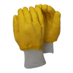 Pinnacle Comarex - Yellow Latex Fully Dipped Crinkle Glove