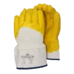 Pinnacle Comarex - Yellow Latex 3/4 Dipped Crinkle Glove