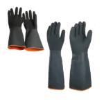 Pinnacle Black Industrial Rubber Glove Rough Palm