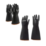 Pinnacle Black Industrial Rubber Glove Smooth Palm