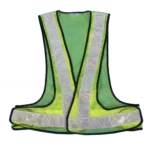 Pinnacle Lime Reflective BIB With Velcro - Mesh