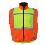 Pinnacle Lime & Orange Reflective Jacket Sleeveless