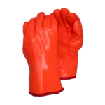 Pinnacle Orange PVC Freezer Glove 30cm Open Cuff