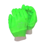 Pinnacle Lime Green PVC Glove Knit Wrist