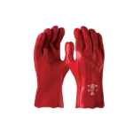 Pinnacle PVC Red Glove Open Cuff 27cm