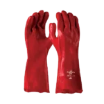 Pinnacle PVC Red Glove Open Cuff 35cm
