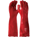 Pinnacle PVC Red Glove Open Cuff 40cm