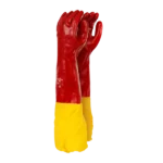 Pinnacle PVC Red Smooth Shoulder Glove