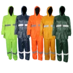 Pinnacle PVC Rubberised Rain Suit With Reflective Tape