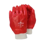 Pinnacle PVC Red Glove Knit Wrist