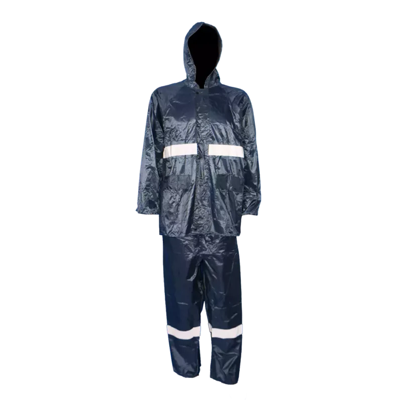 Pinnacle PVC Rubberised Rain Suit With Reflective Tape - Image 3