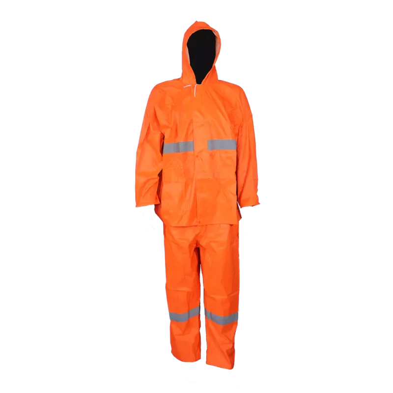 Pinnacle PVC Rubberised Rain Suit With Reflective Tape - Image 5