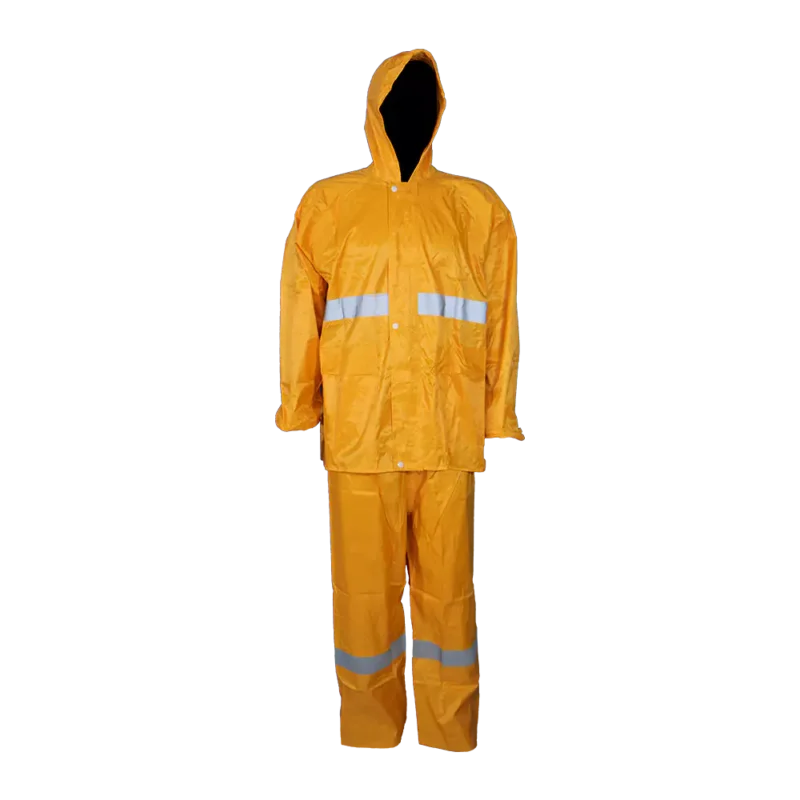 Pinnacle PVC Rubberised Rain Suit With Reflective Tape - Image 6