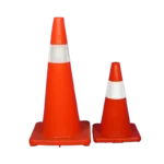 Pinnacle Soft Orange PVC Traffic Cone With Reflective Tape